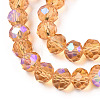 Electroplate Glass Beads Strands LS-EGLA-A034-T8mm-L23-2