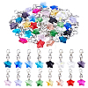 32Pcs 16 Style Glass Pendant Decorations HJEW-BC00114-1