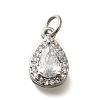 Brass Micro Pave Cubic Zirconia Pendants KK-U055-01P-02-1