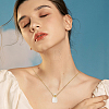Natural Quartz Crystal Faceted Perfume Bottle Pendant 304 Stainless Steel Cable Chain Necklaces NJEW-WH0002-268E-5