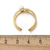 304 Stainless Steel Cubic Zirconia Cuff Rings for Women RJEW-D302-02G-03-3