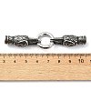 Tibetan Style 304 Stainless Steel Spring Gate Rings FIND-Z046-04AS-03-4