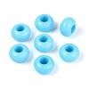 Opaque Acrylic European Large Hole Beads SACR-N019-03C-1