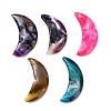 Moon Natural Druzy Geode Agate Ornament G-F833-W01-01-1