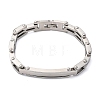 304 Stainless Steel Link Chain Bracelets for Women Men BJEW-R018-10P-4