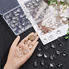 80Pcs Octagon Sew on Glass Rhinestone GLAA-SP0001-82B-02-3