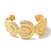 Rack Plating Brass Conch Open Cuff Bangles BJEW-B098-01G-2