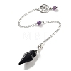 Natural Obsidian Pointed Dowsing Pendulums G-K338-12P-01-1