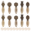 10Pcs Zinc Alloy Bookmark Cabochon Settings FIND-ME0004-26-1