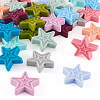  48Pcs 12 Colors Star Silicone Beads SIL-TA0001-56-2