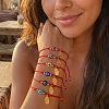 6Pcs Glass Evil Eye Beaded Braided Bracelet Sets ID6668-8-2