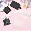 50Pcs Rectangle Foldable Paper Jewelry Display Cards for Rings CDIS-FS0001-31B-6
