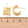 C-Shaped Brass Stud Earrings EJEW-D346-02G-5