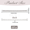 6Pcs Alloy & Resin Rhinestones Bikini Buckle Chain DIY-CY0003-22-2