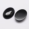 Oval Natural Dyed & Heated Black Agate Cabochons X-G-K020-18x13mm-01-2