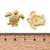 Turtle Brass Stud Earrings EJEW-D352-04G-5