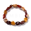 Natural Mookaite Beaded Stretch Bracelets BJEW-F414-02B-06-2