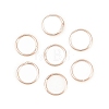 Brass Closed Jump Rings KK-D257-01RG-09-1