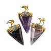 Natural Amethyst Big Pendants G-F639-06B-G-1