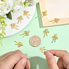 10Pcs Brass Micro Pave Cubic Zirconia Pendants KK-BBC0028-04-3