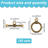 150Pcs Tibetan Style Alloy Toggle Clasps FIND-GO0002-99AG-2