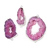 Dyed Natural Druzy Agate links G-R012-05S-04-1