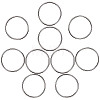 10Pcs 304 Stainless Steel Linking Rings STAS-AR0002-65B-P-1
