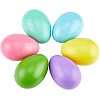 6Pcs 6 Colors Blank Wood Simulation Eggs DIY-FH0005-09-1