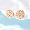 Brass Stud Earrings EJEW-D288-03G-4