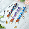 Printed Polyester Ribbon Wristlet Keychain KEYC-BC0001-03B-4