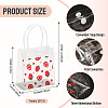 Rectangle Transparent Printed PVC Plastic Gift Tote Bags ABAG-TADJ0002-002D-4