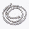 Opaque Solid Color Glass Beads Strands LS-EGLA-A034-P6mm-D10-2
