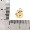 Brass Micro Pave Clear Cubic Zirconia Charms KK-Z151-18G-S-3