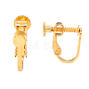 Brass Screw On Clip-on Earring Findings KK-L164-02-2