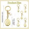Brass Locket with Acrylic Pearl Pendant Keychains KEYC-YW00275-01-3