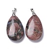 Natural Labradorite Pendants G-D084-01P-B07-3