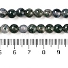Natural Moss Agate Bead Strands X-G-J358-01-6mm-3