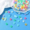 200Pcs 8 Colors Transparent & Luminous Plastic Beads KY-YW0001-87-4