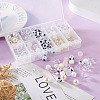 160Pcs 10 Style ABS Plastic Imitation Pearl Beads & Transparent & Opaque Acrylic Beads FIND-SW0001-31-6