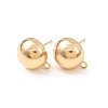 Brass Stud Earring Findings KK-G604-01G-05-1