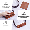 4Pcs PU Leather Luggage Handle Wrap Covers DIY-BBC0002-94B-6