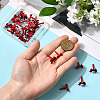 32Pcs Alloy Stud Earring Findings FIND-BBC0005-28A-3