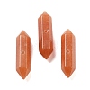 Natural Red Aventurine Double Terminal Pointed Beads G-A231-01E-1