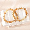 Natural Topaz Jade Beads Stretch Bracelets BJEW-F380-01-B07-1