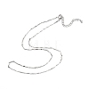 Brass Bar Link Chain Necklaces NJEW-K123-04P-2