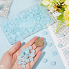 150Pcs Transparent Spray Painted Glass Beads GLAA-SP0001-23A-3