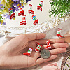 10Pcs 5 Styles Boot Baking Paint Glass Enamel Beads LAMP-TA0002-80A-6