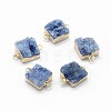 Natural Druzy Quartz Links connectors G-P396-11G-2