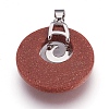 Synthetic Goldstone Pendants KK-F751-D18-3