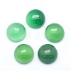 Natural Green Onyx Agate Cabochons G-P393-R38-12mm-1